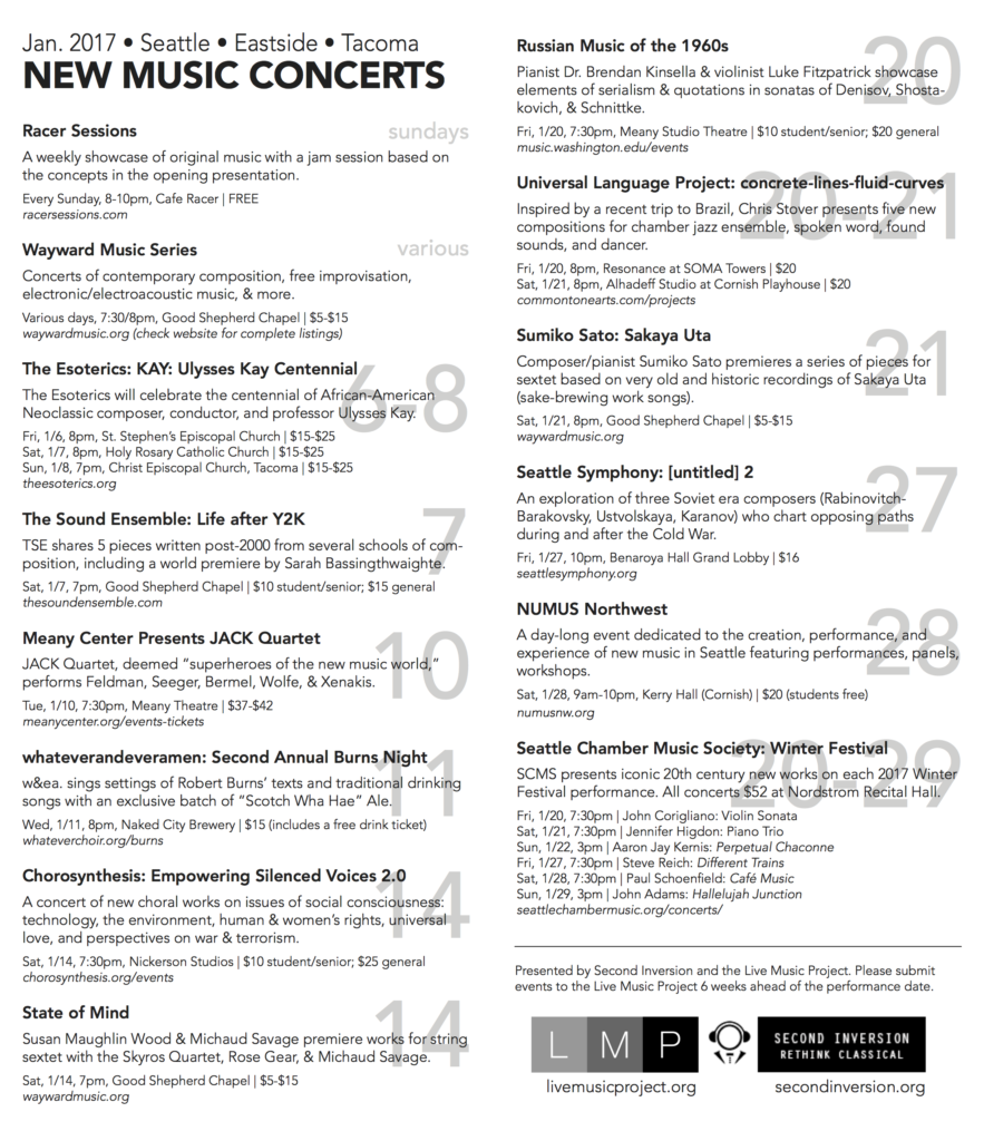 Program Insert - January 2017 onesided